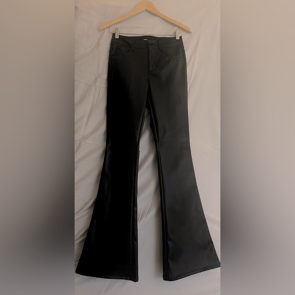 Black pleather jeans